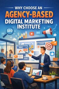 "Why Choose an Agency-Based Digital Marketing Institute – Hands-on training, live projects, and career growth for aspiring digital marketers."