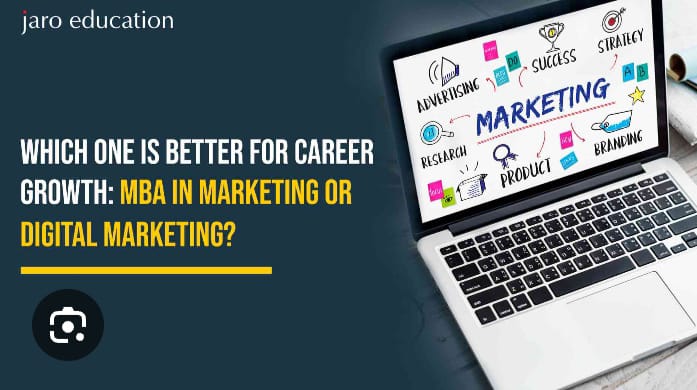 "Digital Marketing and MBA in Marketing career guide for freshers and professionals."