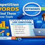 Low-competition keywords research using free SEO tools for beginners
