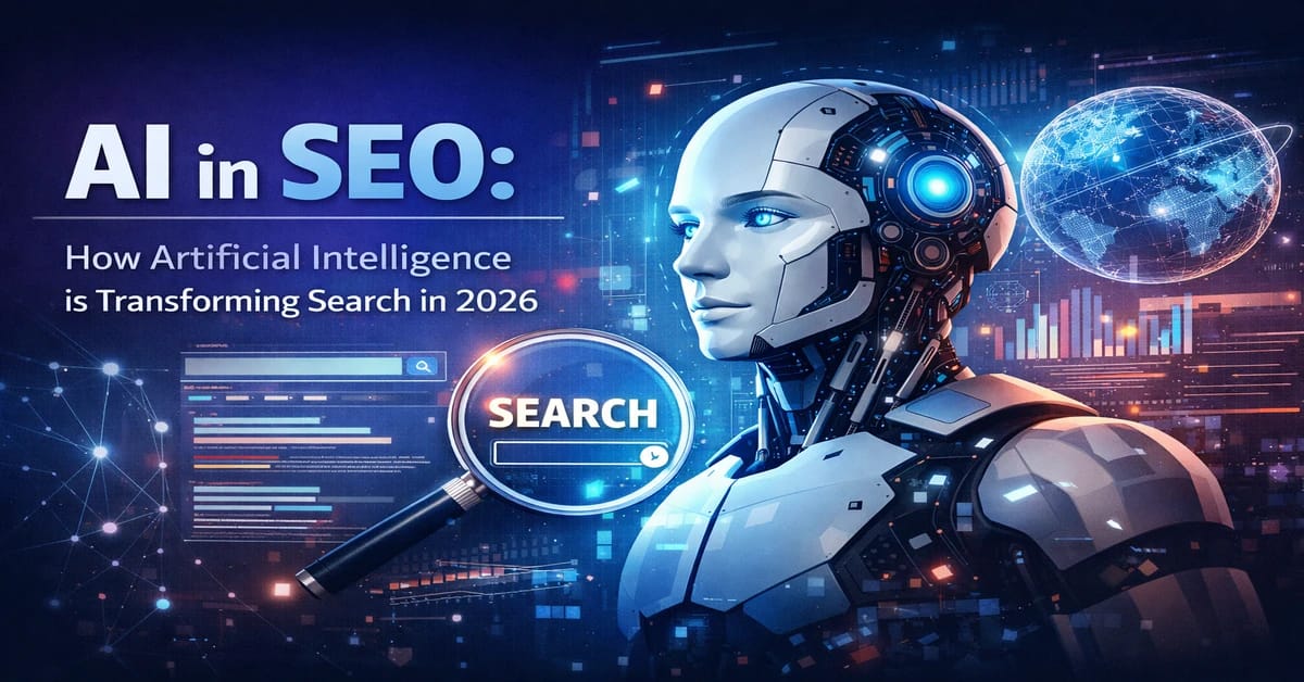 Artificial intelligence transforming SEO in 2026 with AI-driven search algorithms, content optimization, and smarter search rankings