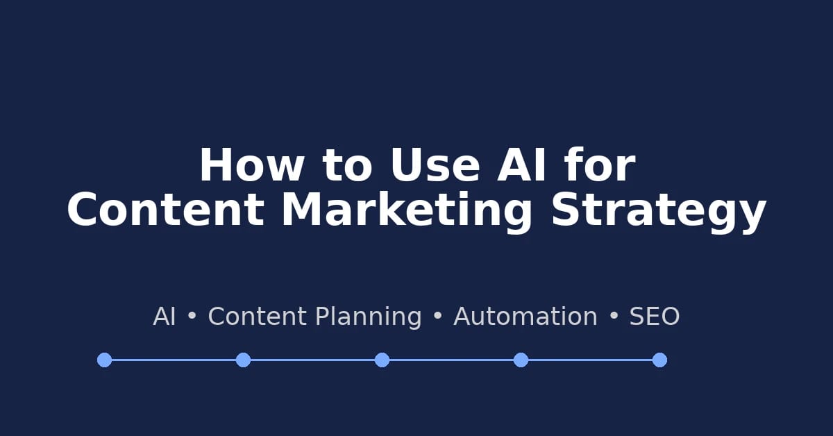 AI for content marketing strategy using AI tools to create and optimize marketing content