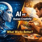 AI vs human creativity comparison in digital marketing strategy