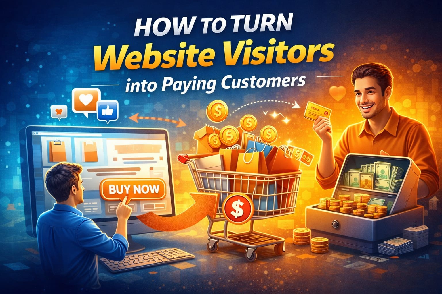 turn website visitors into paying customers conversion strategy