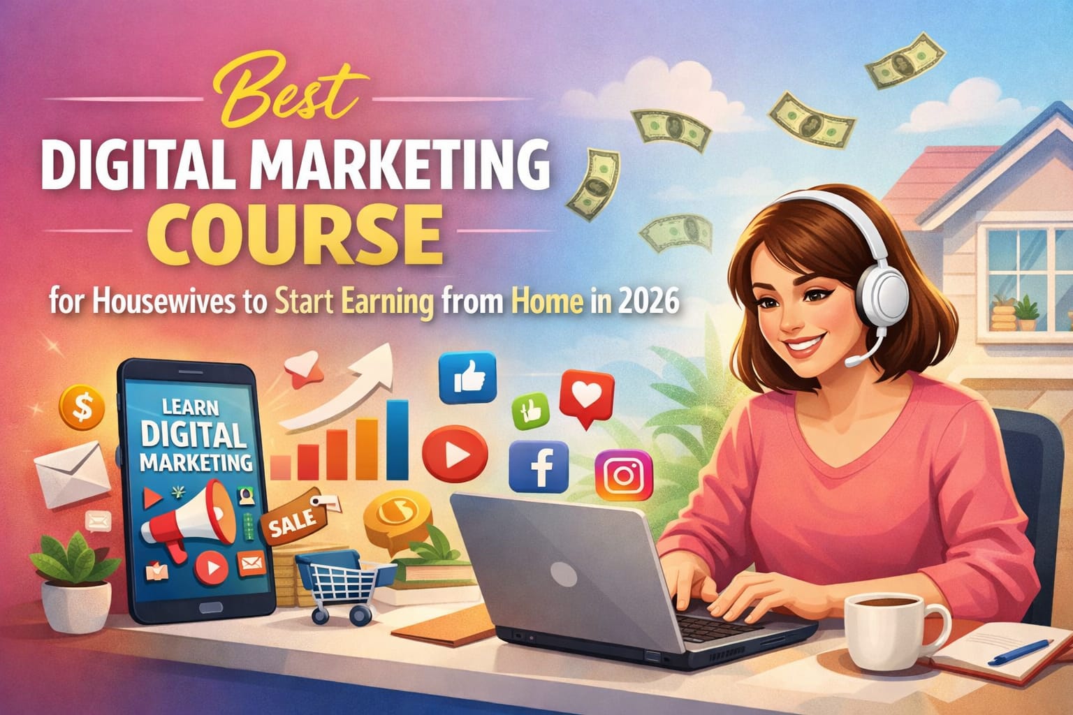 digital marketing course for housewives to earn from home
