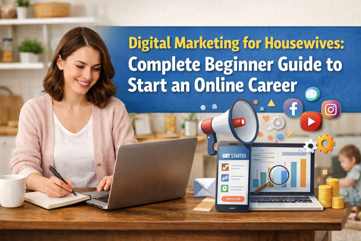 digital marketing for housewives learning online marketing skills from home