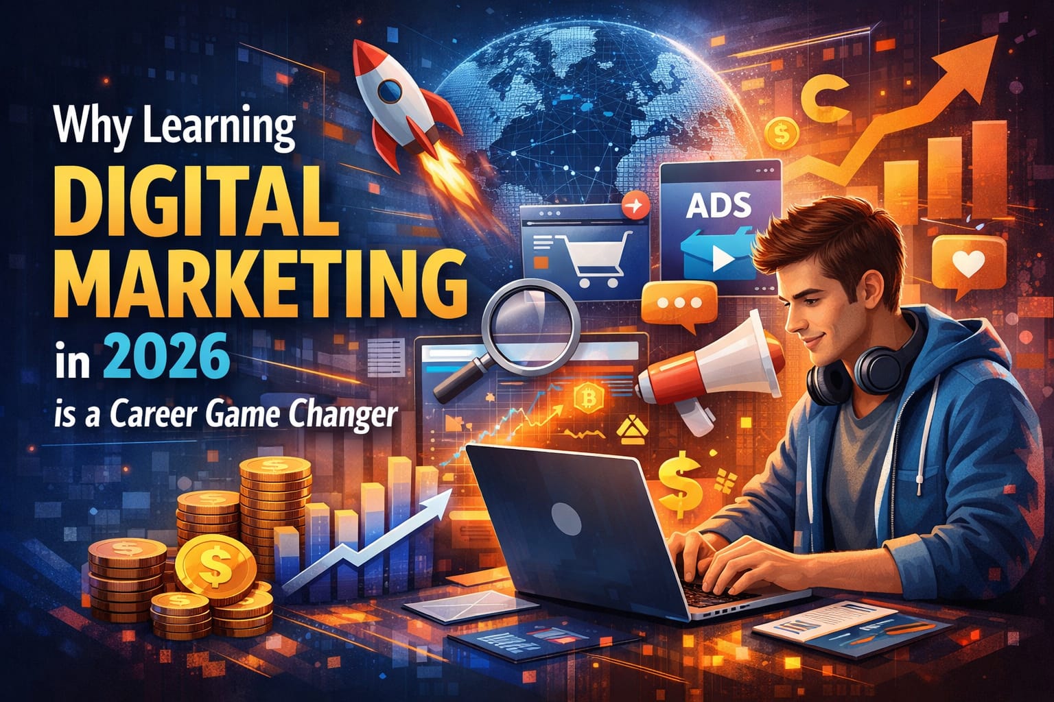 Learning digital marketing in 2026 for career growth and online success